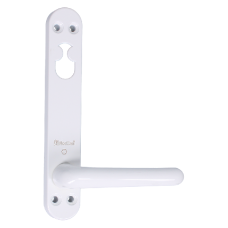 NORDAN NTech Villa Balcony Door Handle Internal With Cutout To Suit Rococo Scandinavian Oval White 0403437