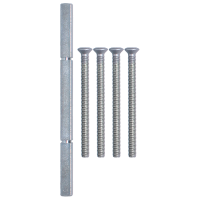 NORDAN NTech Villa Balcony Door Fixing Pack 140mm Spindle & Screws Silver Screws Included 0401362