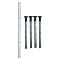 NORDAN NTech Villa Balcony Door Fixing Pack 140mm Spindle & Screws Black Screws Included 0403387