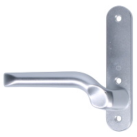 NORDAN NTech Villa Balcony Door Handle 3 Fix Internal Handed Without Cutout Left Handed Silver 0403165