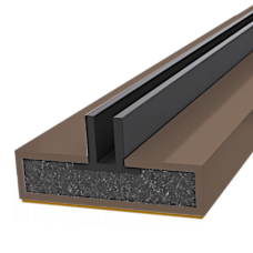 FIRESTOP Intumescent Strip 2.1m x 4mm Fire & Smoke Double Fin Seal 10mm Brown 1/2 Hour FS1622 - 1/2 hour to BS476