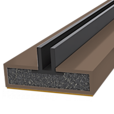 FIRESTOP Intumescent Strip 2.1m x 4mm Fire & Smoke Double Fin Seal 20mm Brown FS1634 - 1 Hour