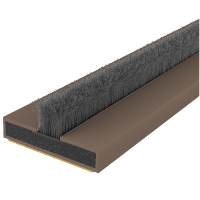 FIRESTOP Intumescent Strip 2.1m x 4mm Fire & Smoke Brush Seal 20mm Brown FS133 - 1 Hour