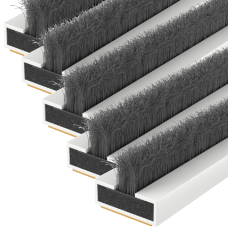 FIRESTOP Intumescent Strip 1.05m x 4mm Fire & Smoke Brush Seal (Pack Of 5) 10mm White 1/2 Hour FS154 - 1/2 hour to BS476