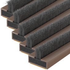 FIRESTOP Intumescent Strip 1.05m x 4mm Fire & Smoke Brush Seal (Pack Of 5) 10mm Brown 1/2 Hour FS153 - 1/2 hour to BS476