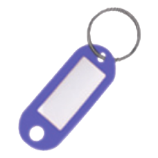 SILCA Plastic Key Label  - Blue