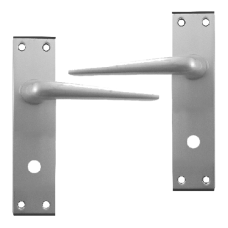 DORTREND 4212 Shirley Plate Mounted Lever Lock Furniture  Bathroom Left Handed - Anodised Aluminium