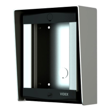 VIDEX 8K Series Surface Box 1 Module - Satin Aluminium