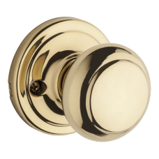 Weiser NA12 Troy Dummy Knob  - Polished Brass