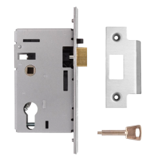 UNION L2349 Euro Nightlatch Case 77mm  - Satin Chrome