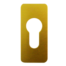 SOUBER TOOLS EE2 Self Adhesive Euro Escutcheon GA - Gold Anodised Aluminium