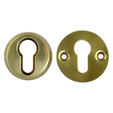 UNION C-Series 3C14E Security Rose  Euro  - Polished Brass