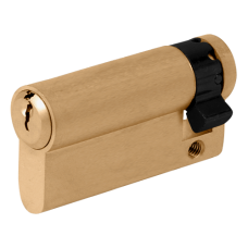 EVVA A5 HZ Euro Half Cylinder KD 56mm 47-9  - Polished Brass