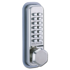 CODELOCKS CL255 Digital Lock With Optional Holdback CL255 SC - Stainless Steel