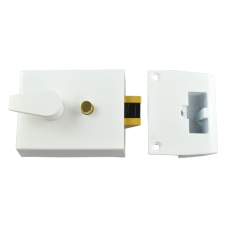 UNION 1037 & 1038 Auto Deadlocking Nightlatch 1038 60mm WE Case Only  - White