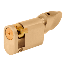 EVVA OKHZ Oval Half Turn Cylinder 41mm 32-9  - Polished Brass