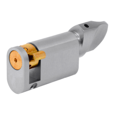 EVVA OKHZ Oval Half Turn Cylinder 46mm 37-9  - Nickel Plated