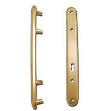KICKSTOP 9601 300mm LockGuard  UK - Polished Brass