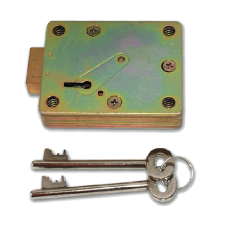 WALSALL LOCKS S1771 & S1772 Safe Lock  7 Lever Down Shoot - Zinc Plated