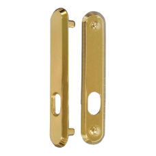 KICKSTOP 9600 188mm LockGuard  Oval - Polished Brass