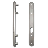 KICKSTOP 9601 300mm LockGuard  Oval - Satin Chrome