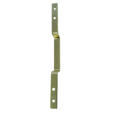 KICKSTOP 9603 & 9604 Door FrameGuard With Staple  Staple 97mm X 30mm - Polished Brass