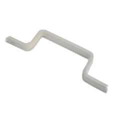 KICKSTOP 9606, 9608 & 9609 16mm London Door Bar 1980mm Std Staple - White