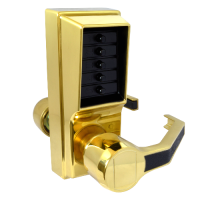 DORMAKABA Simplex L1000 Series L1031 Digital Lock Lever Operated With Passage Set  Right Handed LR1031-03 - Polished Brass