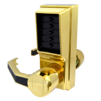 DORMAKABA Simplex L1000 Series L1031 Digital Lock Lever Operated With Passage Set  Left Handed LL1031-03 - Polished Brass