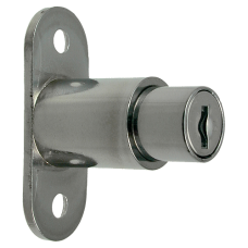 L&F 5862 Sliding Door Lock 24mm Keyed Alike 0100  - Nickel Plated
