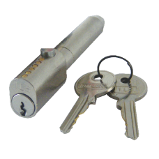 ILS Lock Sys FDM005 Oval Bullet Lock 90mm x 14mm x 33mm FDM.005-1 Keyed Alike  - Chrome Plated