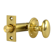 Frank Allart 525 Door Security Bolt - Turn 45mm  - Polished Brass