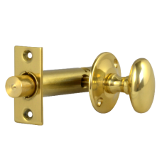 Frank Allart 525 Door Security Bolt - Turn 57mm  - Polished Brass