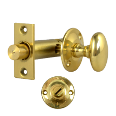 Frank Allart 526 Door Security Bolt - Turn & Release 45mm  - Polished Brass
