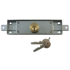 Tessi 6430 Narrow Central Shutter Lock 156mm x 42mm KD - Brass Cylinder
