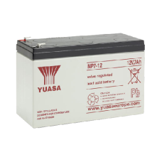 YUASA 12VDC Battery 1.2 Amp - Chrome Plated