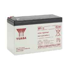 YUASA 12VDC Battery 2.1 Amp - Chrome Plated