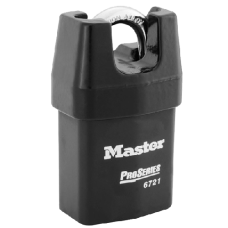MASTER LOCK Pro-Series Padlock 53mm Closed Shackle 6721WO - Black