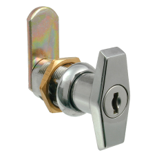 L&F 2630 Locking Mini `T` Handle 20mm  - Chrome Plated