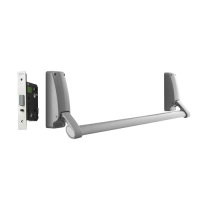 BRITON 379EN Panic Latch Silver  - Silver Enamelled