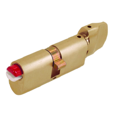 EVVA OKZ Oval WC Cylinder 72mm 36-K36 - Polished Brass