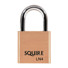 SQUIRE Lion Range  Open Shackle Padlocks 40mm Keyed To Differ  - Brass