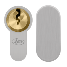 ASEC Vital 6 Pin Key & Turn Euro Snap Resistant Cylinder 95mm 40/55 35/10/50T - Dual Finish