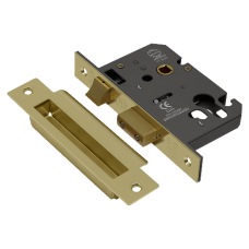 ASEC Vital Mortice Euro Sashcase 45mm - Polished Brass