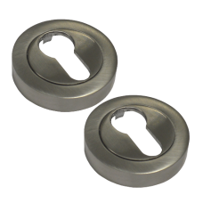 ASEC Vital Concealed Fixing Escutcheon Euro - Satin Chrome Plated
