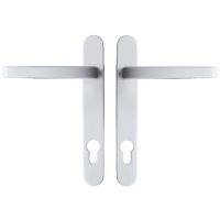 ASEC Vital Lever Short Backplate 122mm Centres - White