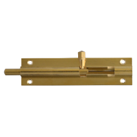 ASEC VITAL 25mm Wide Straight Barrel Bolt 100mm - Polished Brass