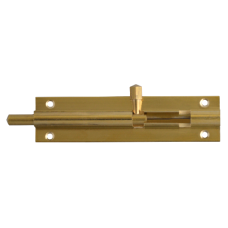 ASEC VITAL 25mm Wide Straight Barrel Bolt 100mm - Polished Brass