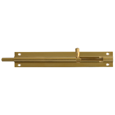 ASEC VITAL 25mm Wide Straight Barrel Bolt 150mm - Polished Brass