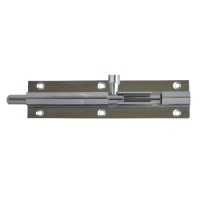 ASEC VITAL 25mm Wide Straight Barrel Bolt 100mm - Chrome Plated